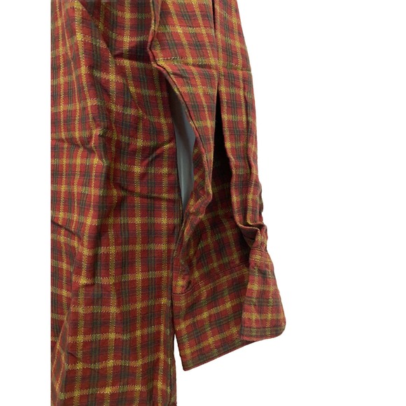 New OOBE Vintage Men’s Red Plaid LS Button Down Shirt 90’s Sz MED casual Hiking‎ - Picture 2 of 5